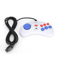 16Bit 9-Pin Mini Handheld Game Console Ergonomic Gaming Controller with Turbo function for Sega Game Controller Game Console