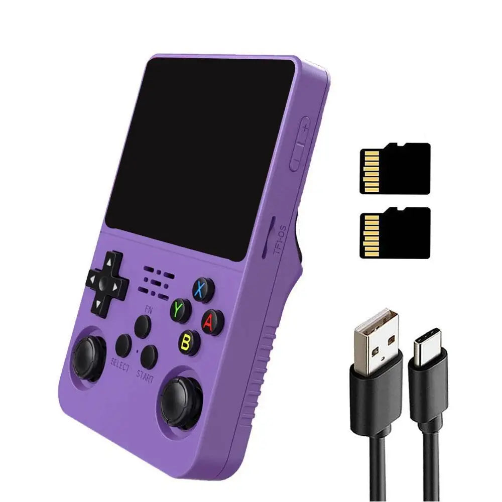 WUDS Open Source R36S Retro Handheld Video Game Console Linux System 3.5 Inch IPS Screen Portable Pocket Video Player 64G games