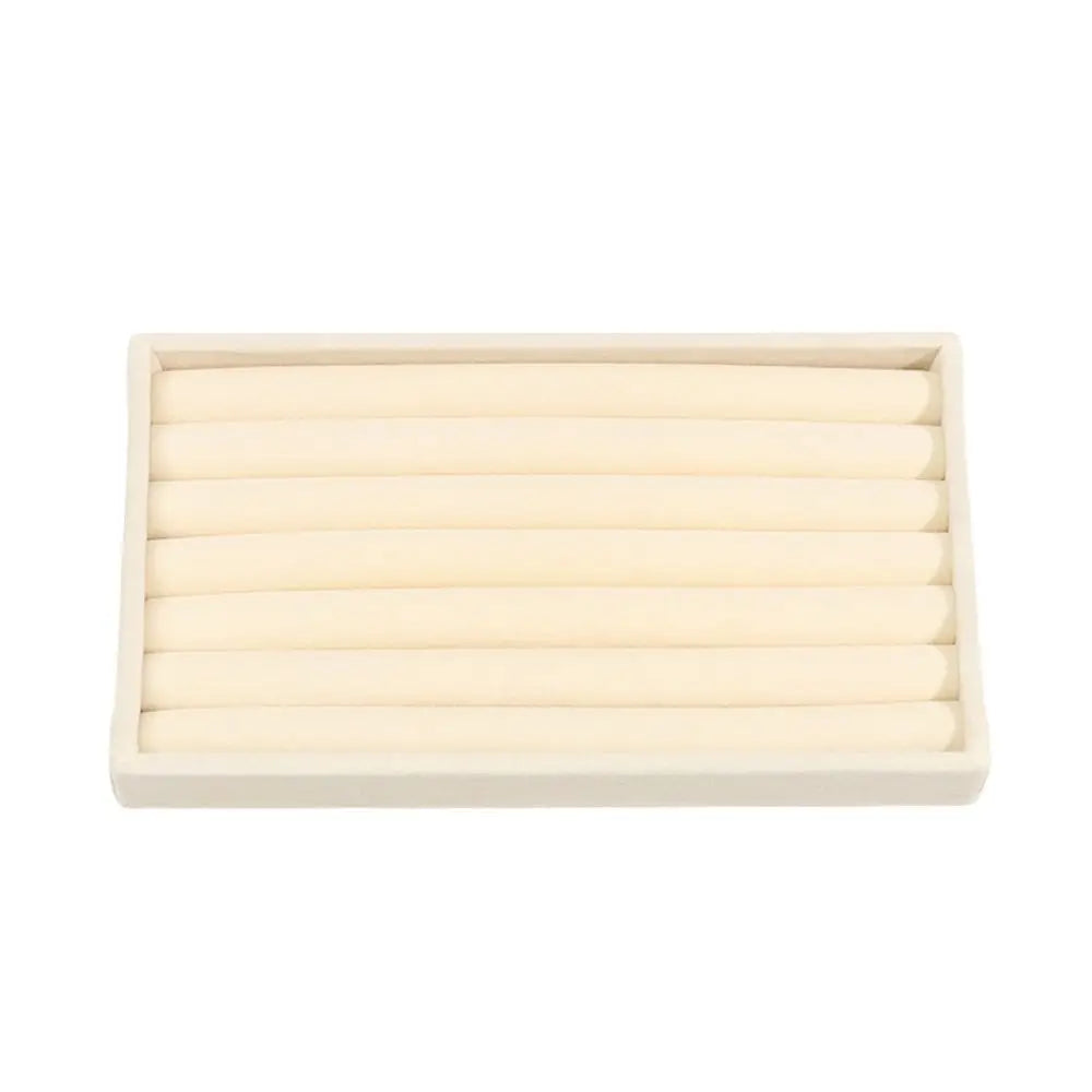 Stackable Velvet Jewelry Storage Box Velvet Necklace Display Tray Bracelet Earring Organizers Ring Bracelet Necklace