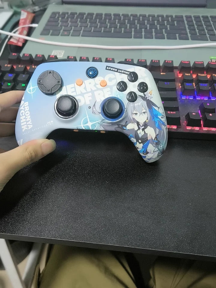 MiHoYo Original Bronya Gamepads Game Controller Genshin Impact Bronya Zaychik Theme Herrscher of Reason Handles Controllers Gift