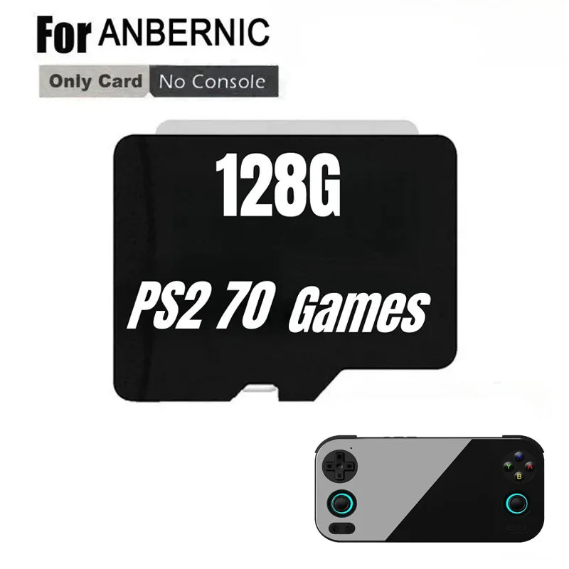 FOR ANBERNIC RG476H TF Card Portable PS2 Handheld Game Console Memory Card SD Card 80000 Games PS2 512G 256G 128G Game Card