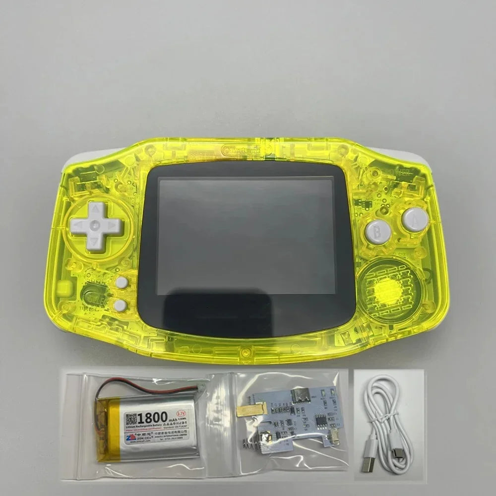 GBA Handheld Gaming Console Highlight IPS Screen Display and A Brand New Controller Housing for Nintendo  GAME BOY ADVANCE