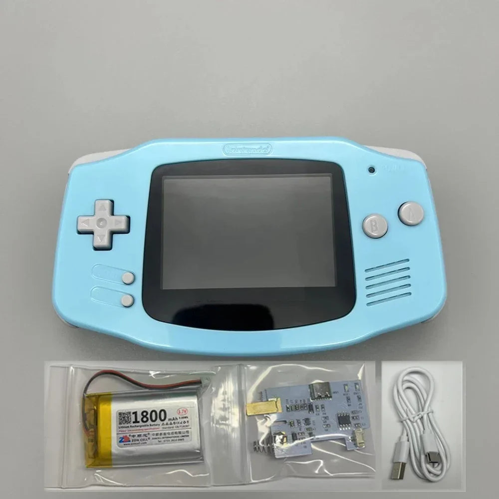 GBA Handheld Gaming Console Highlight IPS Screen Display and A Brand New Controller Housing for Nintendo  GAME BOY ADVANCE