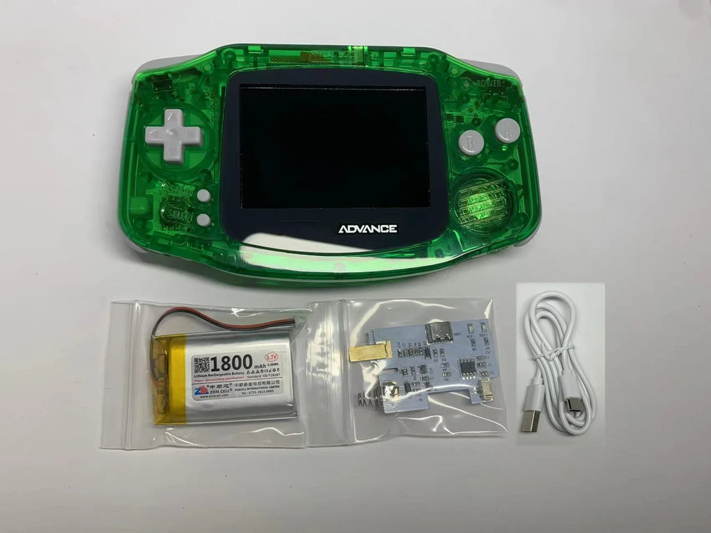 GBA Handheld Gaming Console Highlight IPS Screen Display and A Brand New Controller Housing for Nintendo  GAME BOY ADVANCE