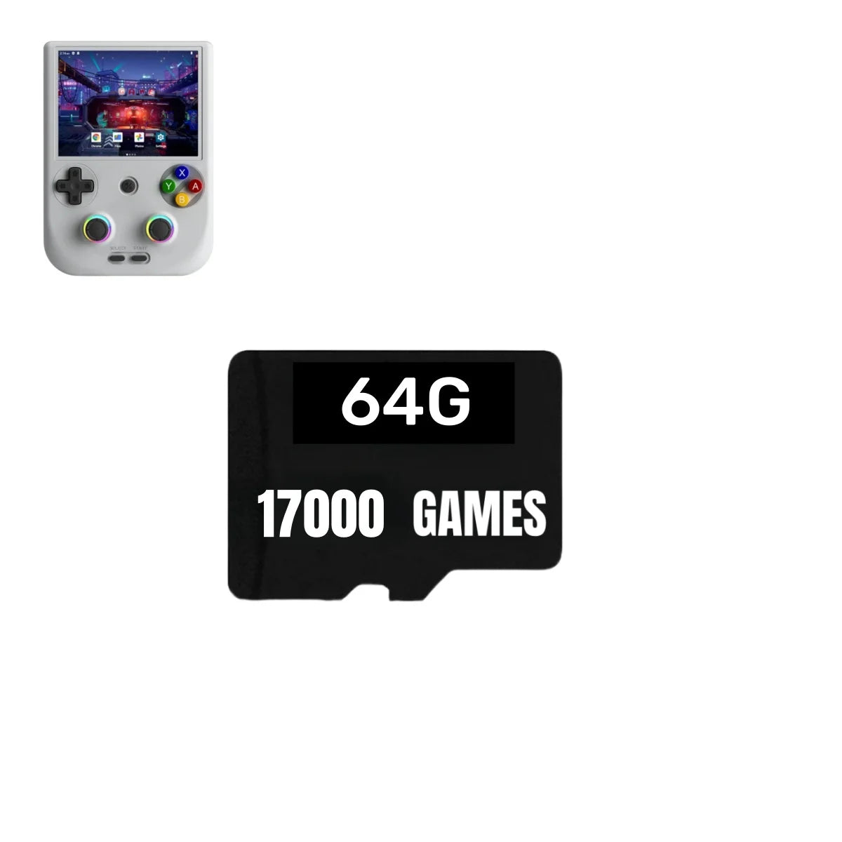 For ANBERNIC RG406V TF Game Card Video Game Consoles PSP 512G 80000 Game Pre-install Retro Games 256G  RG406V Memory Card