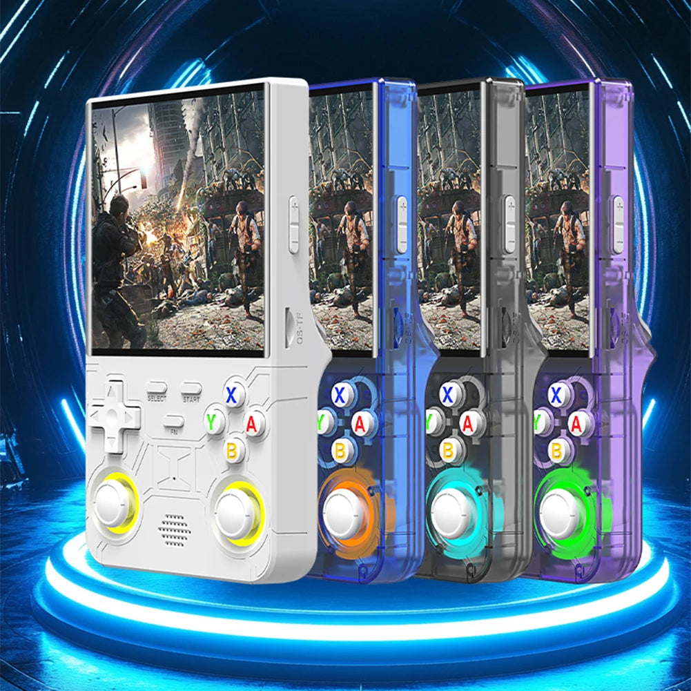 R36 Ultra Retro Handheld Game Console 4.0 Inch IPS Screen Portable Video Game Player Portable Pocket Video Player Gift for Kids