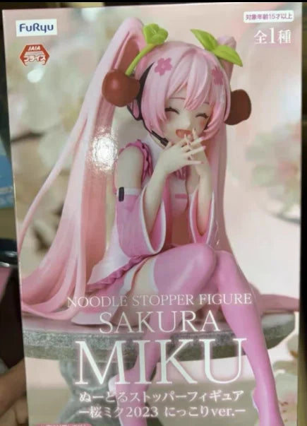 【SF】In Stock Original FuRyu Noodle Stopper Piapro Characters Sakura Miku 2023 Smile Figures Gift Anime Model