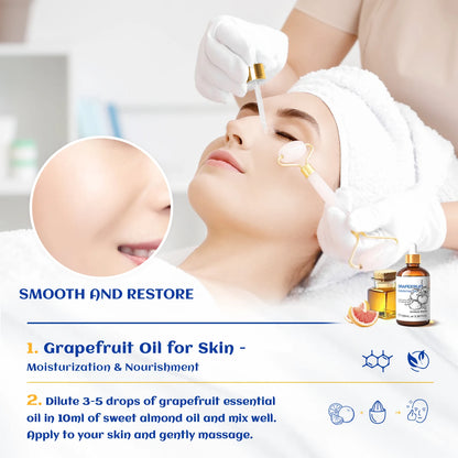 Pure Grapefruit Essential Oil 100ml for DIY Aromas Humidificador Massage Face Skin Sweet Orange Lemongrass