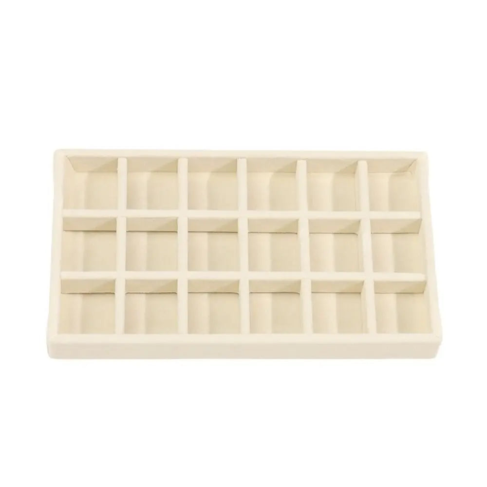 Stackable Velvet Jewelry Storage Box Velvet Necklace Display Tray Bracelet Earring Organizers Ring Bracelet Necklace