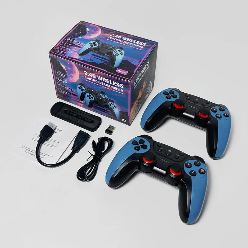 X2 Game Console 4K HD Video Game Stick 50000 Retro Games With a Pair of Game Controller For PS1/N64/SNK/GBA Children Xmas Gift