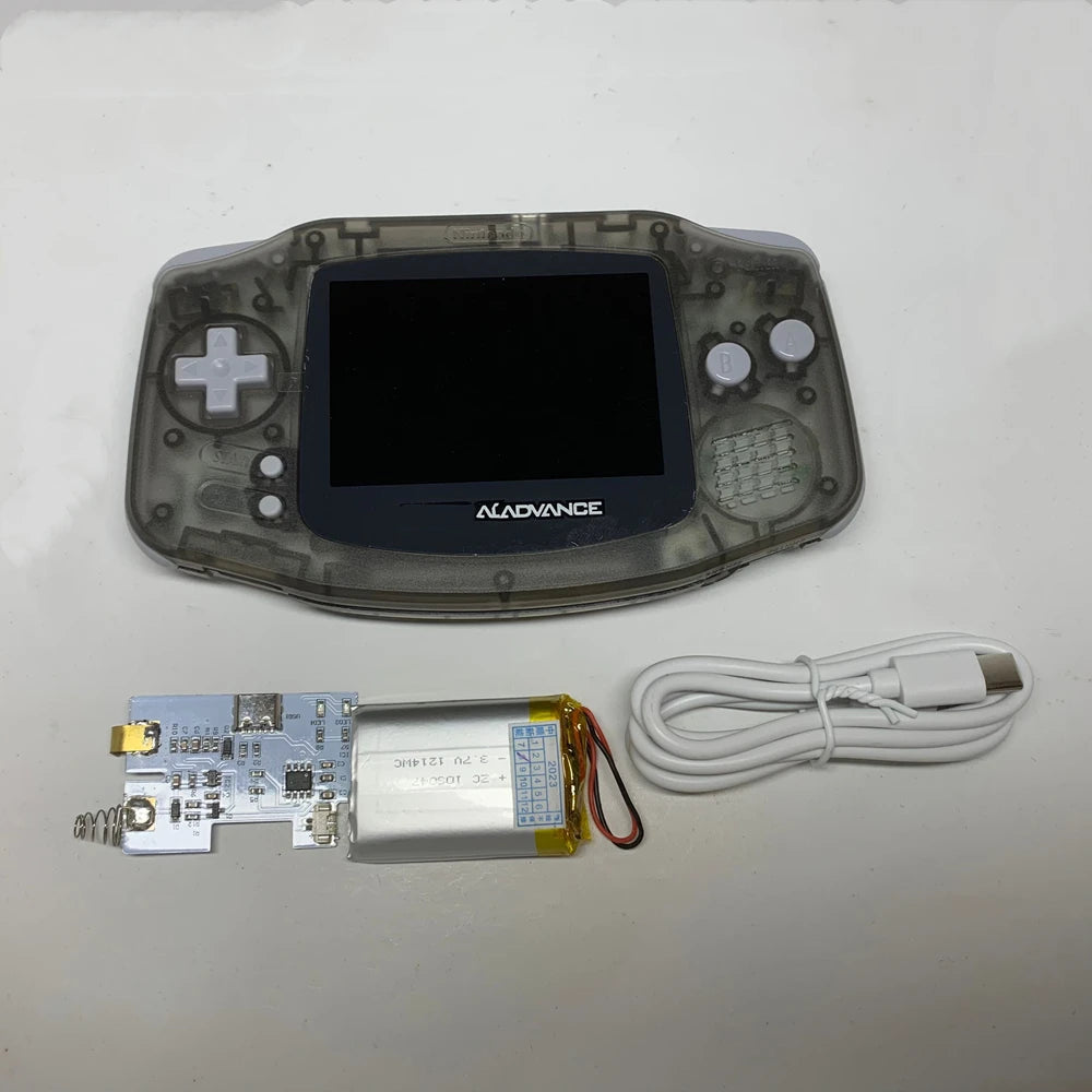 GBA Handheld Gaming Console Highlight IPS Screen Display and A Brand New Controller Housing for Nintendo  GAME BOY ADVANCE