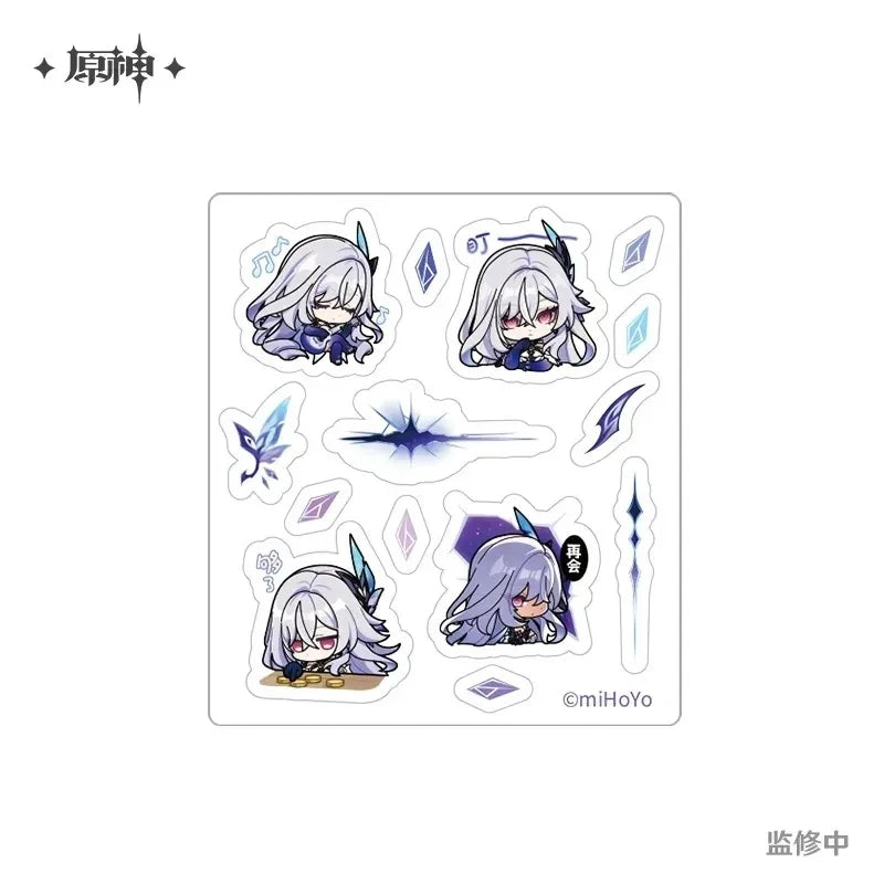 miHoYo Official Genshin Impact Skirk Wireless Bluetooth Game Controller Gift Box Metal Badge Cartoon Stickers  Cosplay Xmas Gift