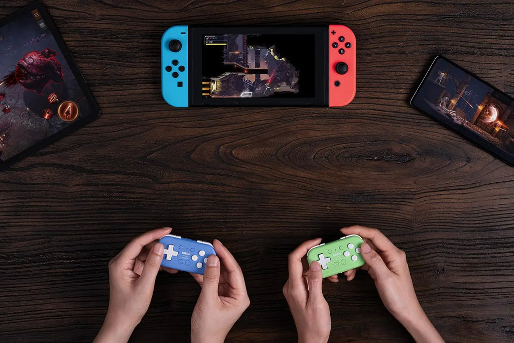 8BitDo Micro Bluetooth Gamepad Mini Game Controller for Switch, Android, and Raspberry Pi, Supports Keyboard Mode