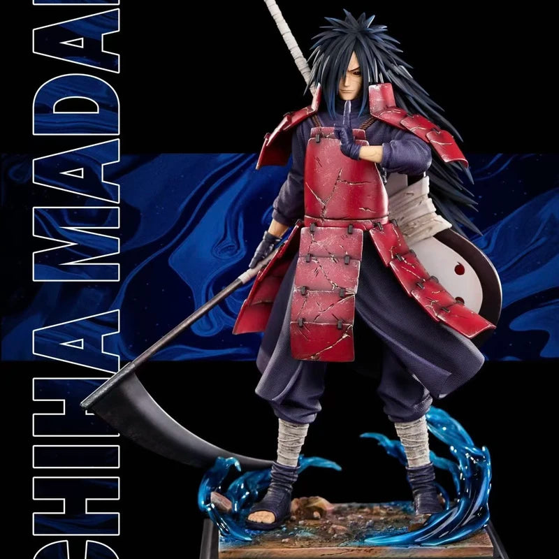 Naruto Shippuden Anime Figures Uchiha Madara Action Figure PVC 36cm Statue Desktop Ornament Figurine Figma Collectible Toys