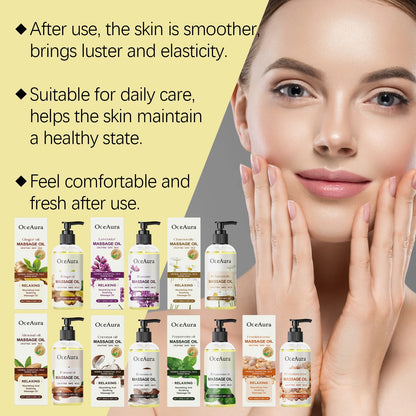 Nourishing Body Oil, Moisturizing Dry Skin Care Massage Relaxation, Non Greasy Fast Absorbing Hydration