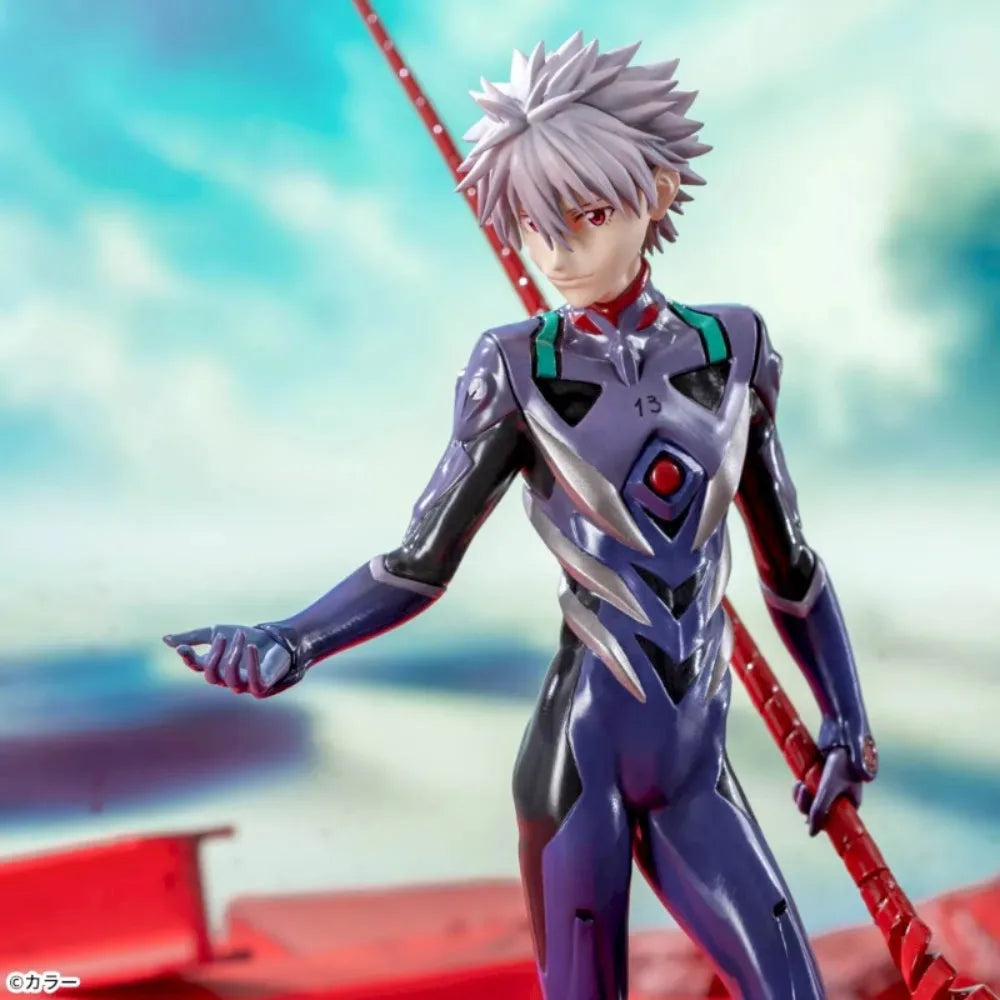 In Stock SEGA Original Genuine Evangelion Shin Gekijouban FINAL Kaworu Nagisa Lance of Longinus Luminasta 21cm Model Toy Figures