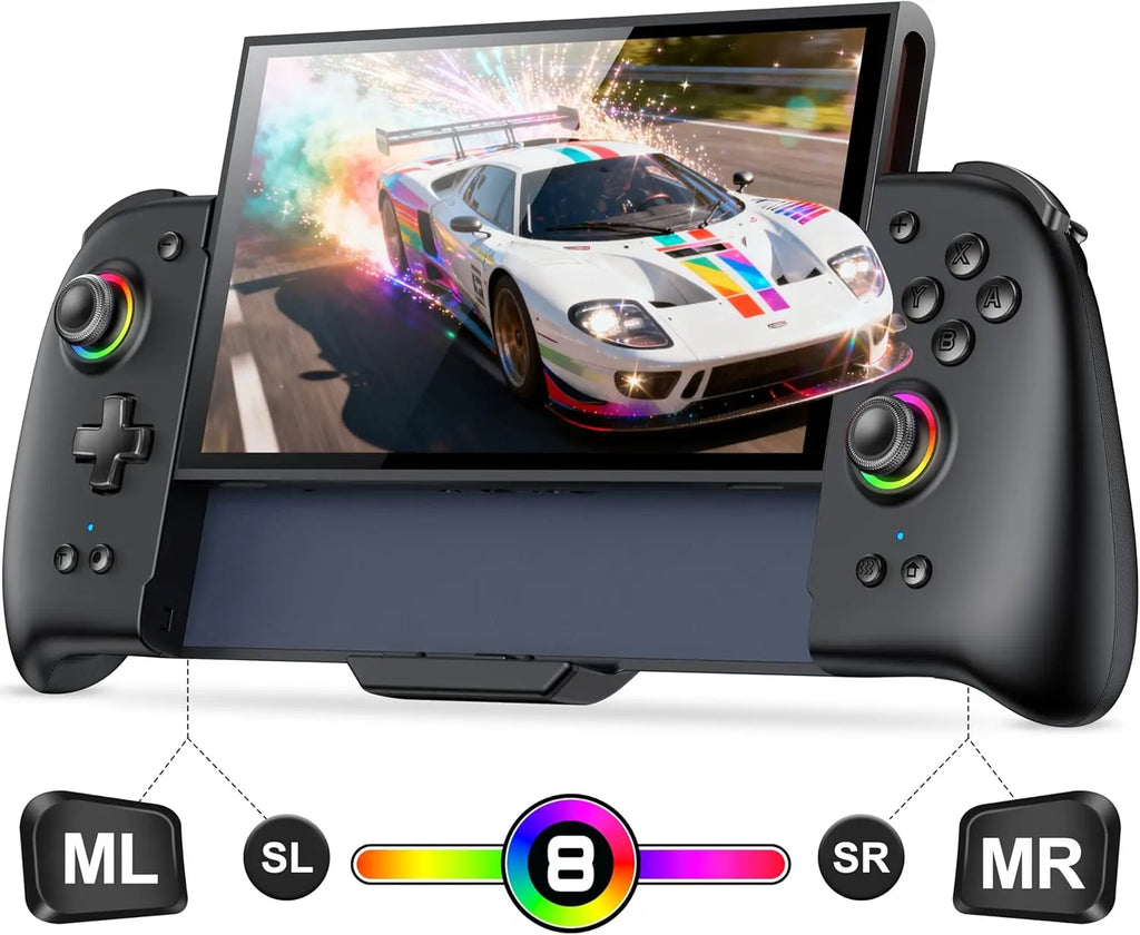 BEBONCOOL Wireless Game Controller for Switch 2 Programmable Gamepad Bluetooth Controller with RGB Hall Effect Joysticks