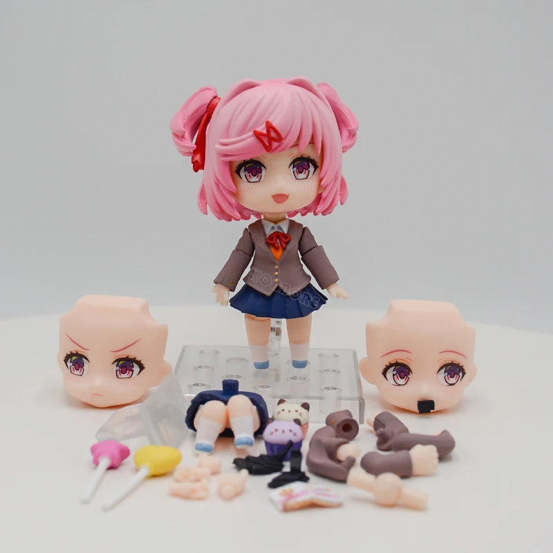 #2283 Literature Club! Yuri Anime Girl Figure #2250 Sayori Action Figure #2077 Natsuki #1817 Monika Figurine Model Doll Toy Gift