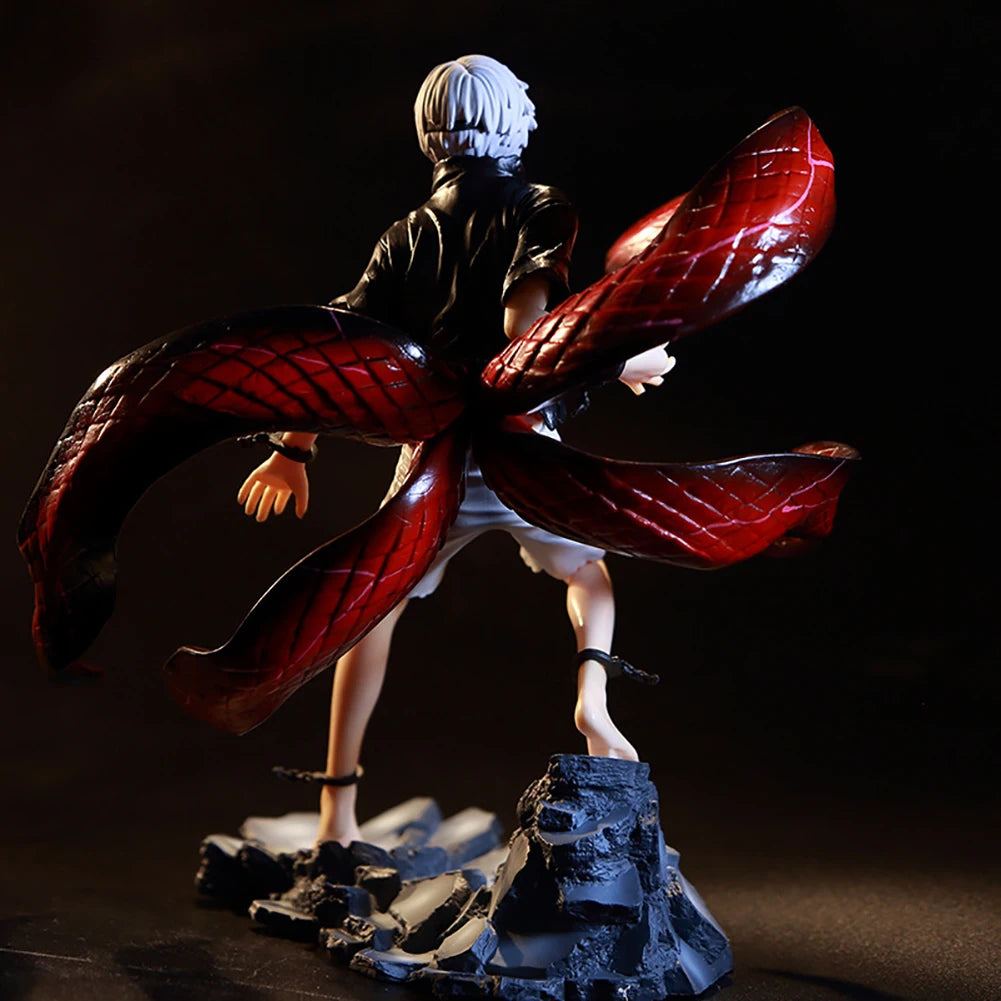 Tokyo Ghost Anime Figures Kaneki Ken Mask battle Action Figure Double Head PVC Statue Figurine Model Doll Decor Ornaments Toys