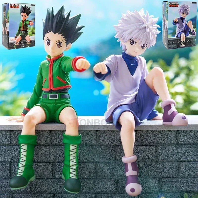 #1444 Hunter x Hunter Hisoka Anime Figure Gon Freecss & Killua Zoldyck Action Figure Chrollo Lucilfer Figurine Model Doll Toys