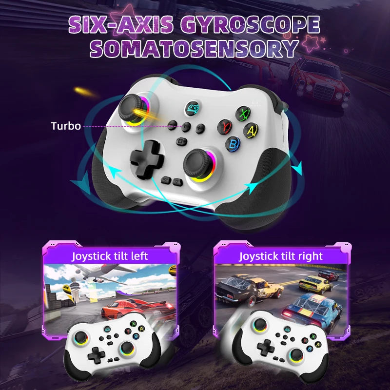 Wireless Mini Dual Hall Gamepad PC Game Controller for ROG Ally PC Steam Deck Switch OLED ROG AllyJoystick Gift