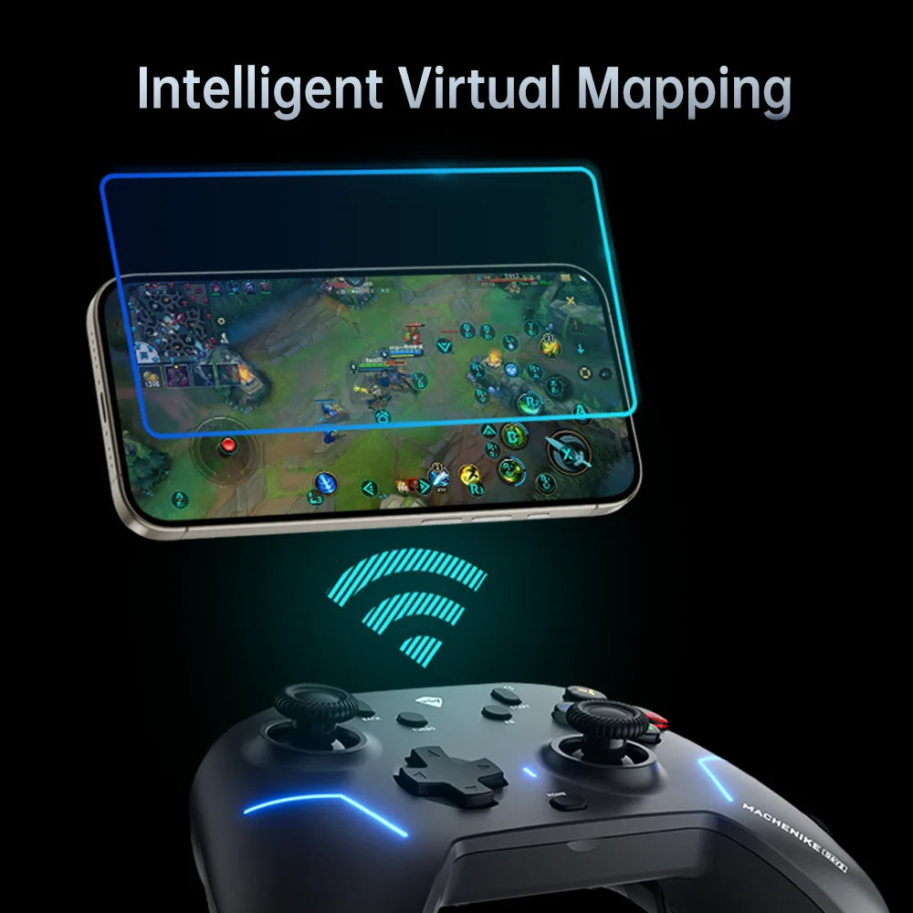 MACHENIKE G6V2 Tri Mode Gamepad Wireless Game Controller For Nintendo Switch TMR Joystick Trigger Dual 1KHz Polling Rate 1200mAh