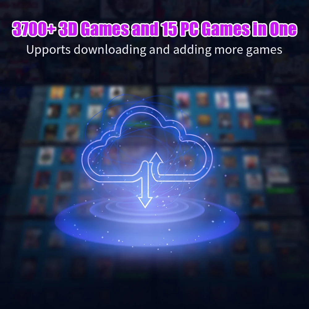 Launchbox 500G Portable Gaming HDD Retro Game Console With 3760+PC/3D Gamesfor PS4/PS3/PS2/WiiU/Wii/N64/DC/PS1 for Win PC/Laptop