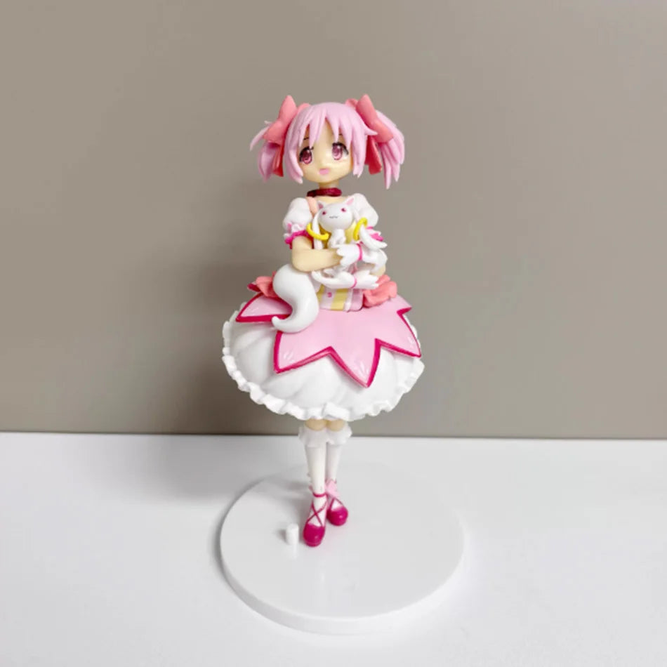 18CM Puella Magi  Aniem Figure Kaname Girl PVC Anime Action Figures Model Anime Cartoon Model Toy Gift