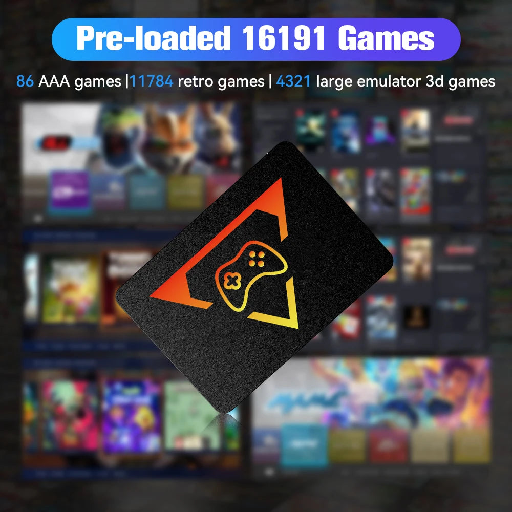 Playzone SSD 1TB&Game Consoles With 16191 3D&Retro Games 80+Emulators for PS5/PS4/XBOX/XBOX One/SWITCH 3 System in 1 for WIN PC