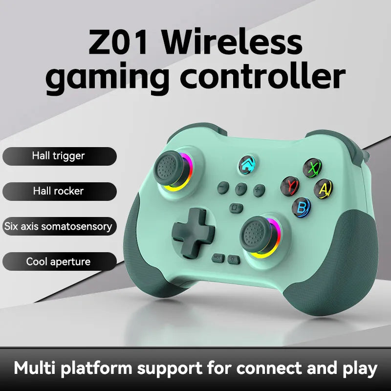 Z01 Mobile Game Controller Android Ios Motorcycle Tesla Computer Wireless Bluetooth Controller Six Axis Dual Axis Vibration