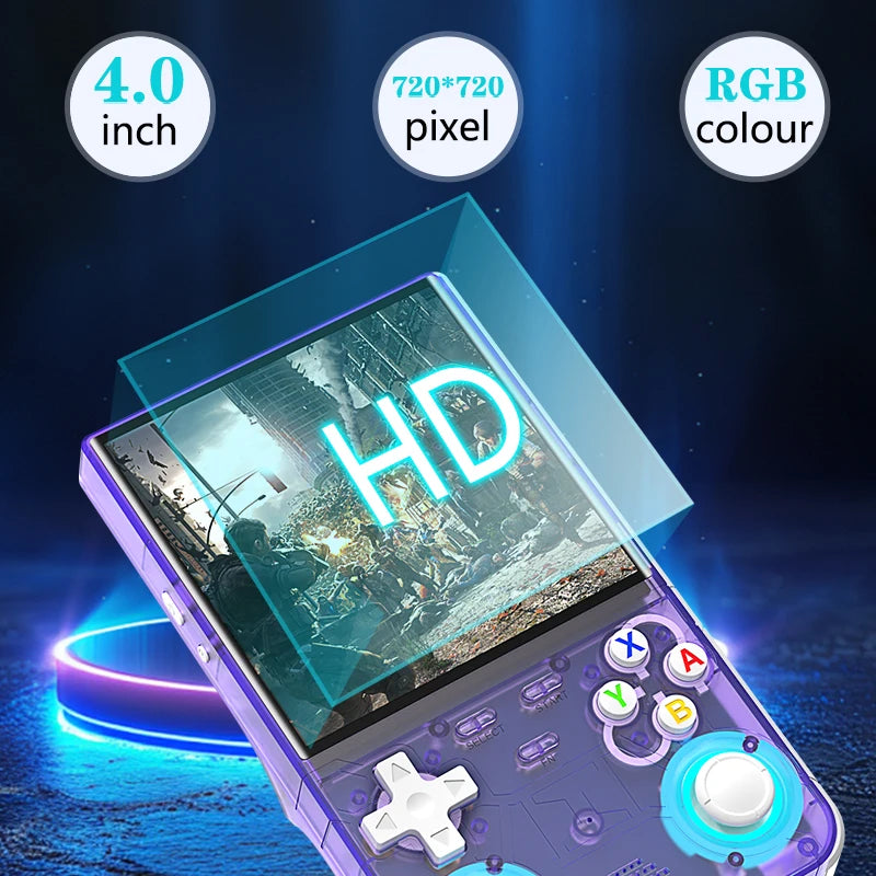 R36 ULTRA Retro Handheld Video Game Console Linux System 4 Inch IPS Screen R36S Portable Pocket Video Player 64GB Games