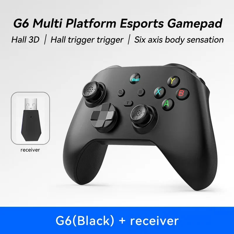 G6 Mobile Game Controller For Switch/IOS/Andriod/PC Support Streaming media/cloud Game Mobile Phone GamePad Hall effect joystick