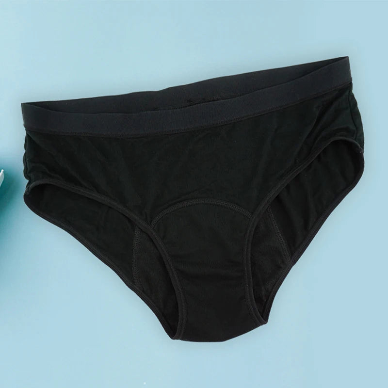Menstrual Underwear Woman Plus Size Heavy Flow Absorbency Leakproof Period Diaper Panties  4 Layers Physiological Sanitary Panty