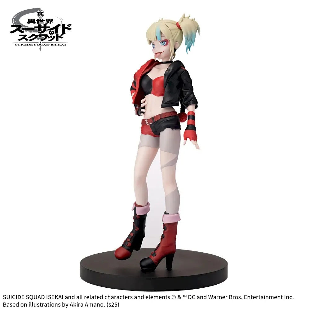 In Stock SEGA Original Genuine Anime Suicide Squad Isekai Desktop×Decorate Collections Harley Quinn Joker 16cm Model Toy Figures