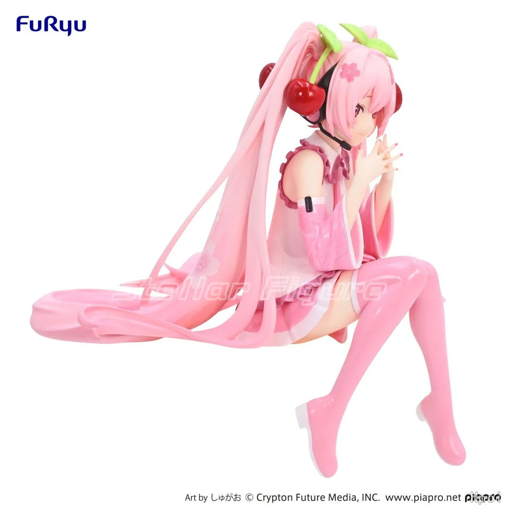 【SF】In Stock Original FuRyu Noodle Stopper Piapro Characters Sakura Miku 2023 Smile Figures Gift Anime Model