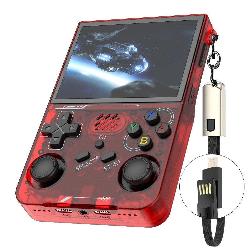R36S updated R36XX Retro Handheld Game Console Linux ARKOS 3.5Inch IPS Screen Portable Pocket Video Player  Wi-Fi Games Kid Gift