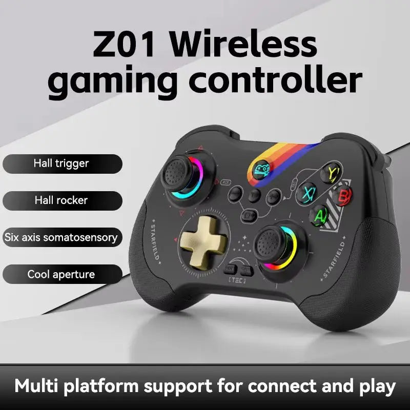 Z01 Mobile Game Controller Android Ios Motorcycle Tesla Computer Wireless Bluetooth Controller Six Axis Dual Axis Vibration