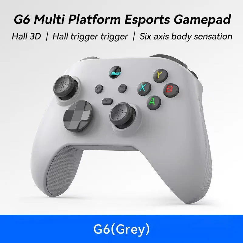 G6 Mobile Game Controller For Switch/IOS/Andriod/PC Support Streaming media/cloud Game Mobile Phone GamePad Hall effect joystick