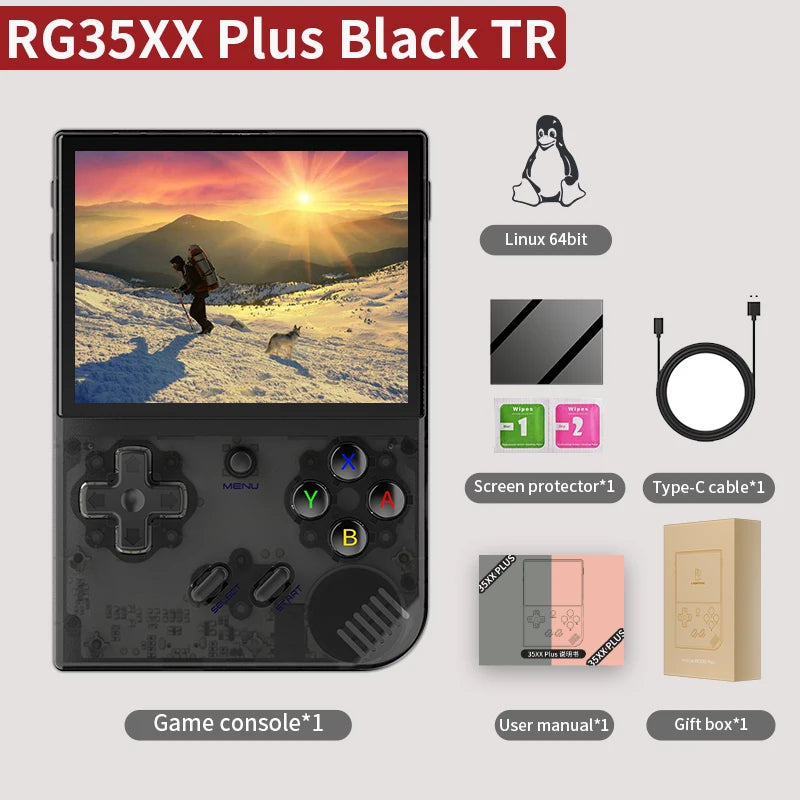 ANBERNIC RG40XXV & RG35XX Plus Retro Handheld Game Console 640*480 IPS Screen Linux 64-bit 5000Games Support WIFI,Bluetooth,HDMI