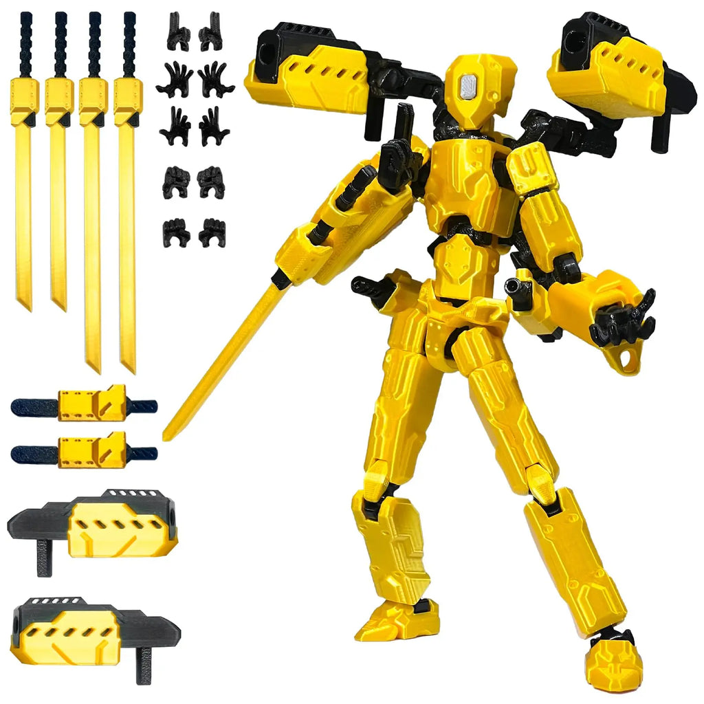 (Assembly Completed) 8 inch T13 Action Figure Set,T 13 Action Figure Multi-Articular Mobile Robot Nova T-13,Desktop Decorations