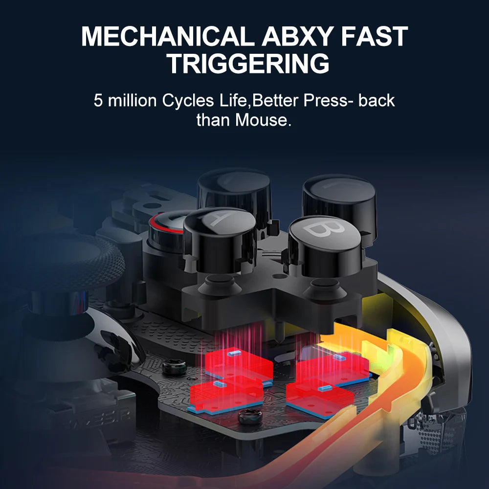 GameSir Cyclone 2 Multiplatform Wireless Game Controller with GameSir Mag Res TMR Sticks for Switch Android iOS PC and Steam