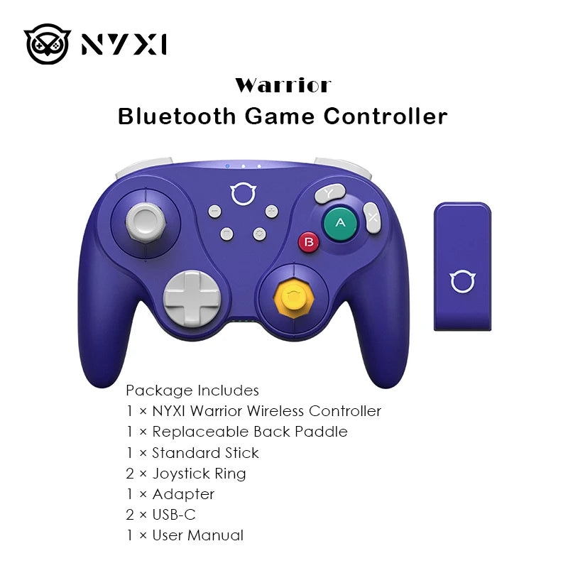 NYXI Warrior Bluetooth Game Controller for Gamecube/WII/Switch2 Wireless Gamepad