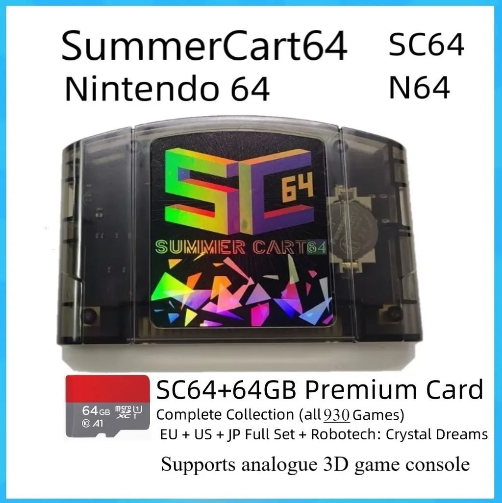 SC64 Flash Cart SummerCart64 Open Source Game Card  64 Video Game Console Modular Chip