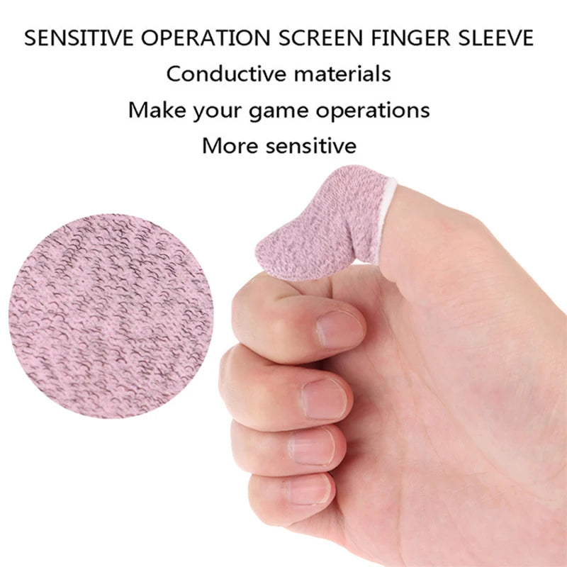 2/6Pcs Breathable Game Controller Finger Sleeve For Pubg Sweat Proof Non-Scratch Touch Screen Gaming Thumb Gloves Finger Cover
