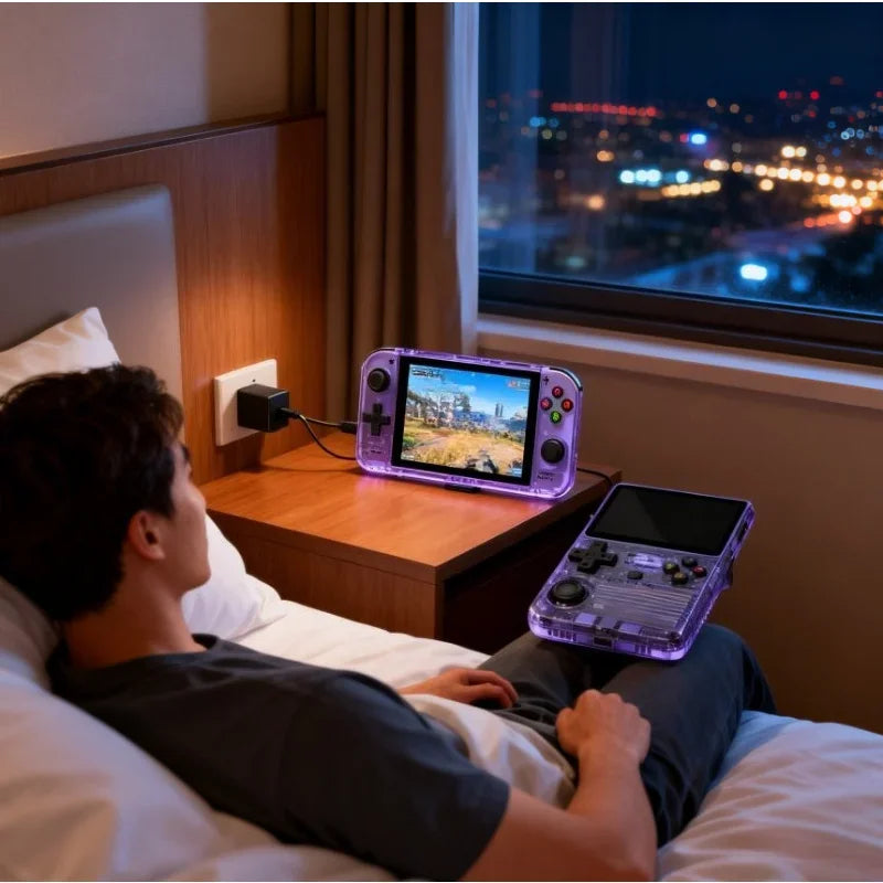 New Retro R36S Handheld Video Game Console 3.5 Inch IPS Screen 64GB/128GB Preloaded Games Portable Pocket Player Linux System