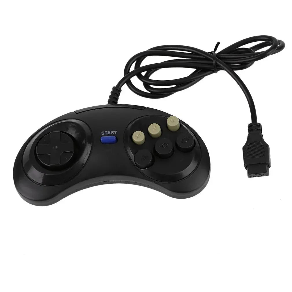 Handle Game Controller Classic Wired 6 Buttons For 16 Bit SEGA MD2 PC MAC Mega Drive Gaming Accessories Universal Remote Control