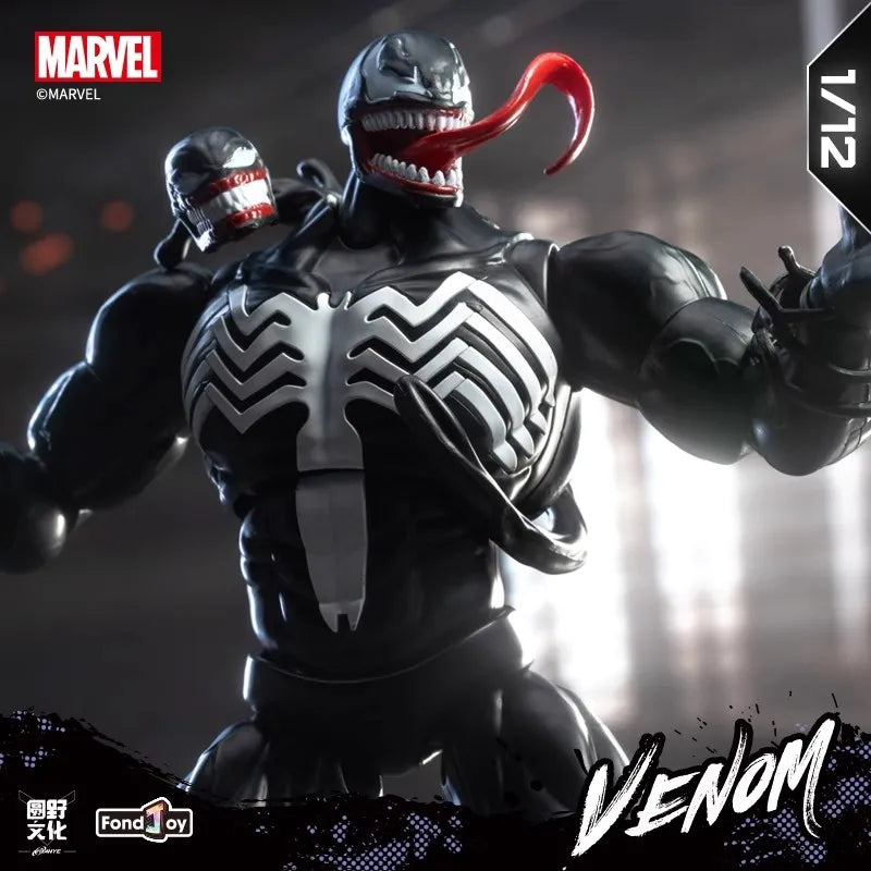 16cm Fondjoy Venom legends 1/12th Scale Action Figure Joint Movable Toys Change Face Statue Model Doll Collectible Kids Gift Toy