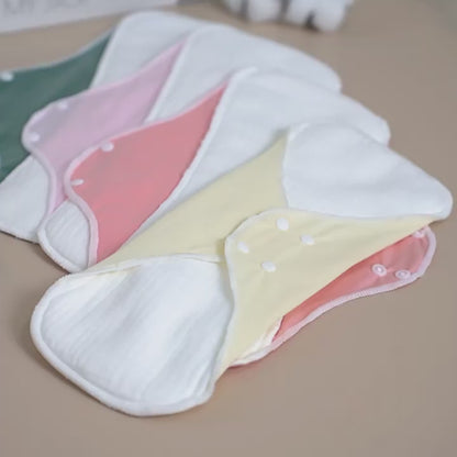 Reusable Menstrual Pads for Women Double-layer cotton gauze Large Period Pads Set
