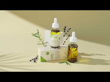Aceite de masaje capilar con esencia de romero, 50 ml * 2