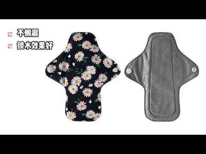 17*20cm reusable menstrual pads One-way moisture-wicking washable sanitary napkins 3PCS